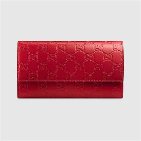 women red gucci wallet|gucci signature wallet women's.